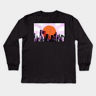 Shine Over The City Kids Long Sleeve T-Shirt